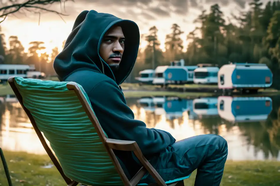Cyber hacker at RV park
